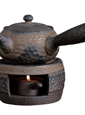 陶瓷鎏金手工古早铁釉套装煮茶壶