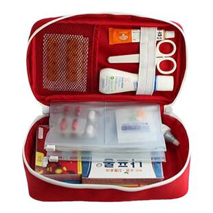 牛津布旅行居家户外便携药品收纳包急救包车用医疗包应急药包LOGO