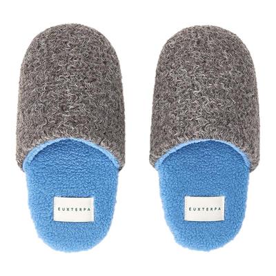 EUXTERPA欧特帕秋冬毛呢保暖软底静音防滑居家室内地板棉拖鞋男女
