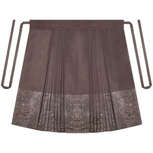 忘空山织造司原创明制汉服宋锦暗纹提花飞机袖仿妆花马面裙女套装