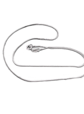 纯银盒子链S形单锁骨链女银链子