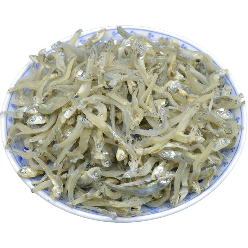 新海蜒干小鱼干宁波舟山海鲜特产丁香鱼海燕干小银鱼酒店饭店食材