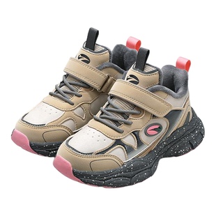 牧童童鞋女童冬季新款保暖鞋潮流防水老爹鞋加绒棉鞋防滑运动鞋