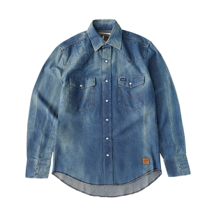 【自营】Wrangler/威格x The Last of US联名款水洗做旧牛仔衬衫