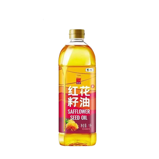 中粮悦润新疆纯红花籽油1L装高亚油酸家用好油一级物理压榨植物油