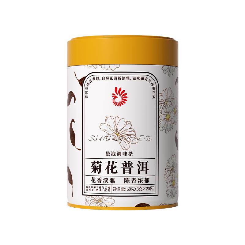 凤牌普洱茶菊花普洱袋泡熟茶60g