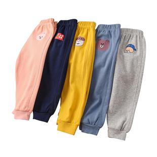 儿童裤子春秋款夏季男女童宝宝0-6岁休闲运动裤婴儿外穿长裤纯棉