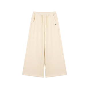 Amybaby女童裤子冬季2025新款休闲显瘦宽松百搭阔腿裤