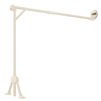 飘窗吸盘可折叠晾衣架阳台伸缩杆