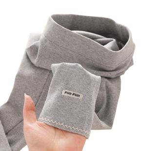 女童打底裤春秋薄款外穿纯棉螺纹儿童洋气新款女宝宝弹力休闲裤子