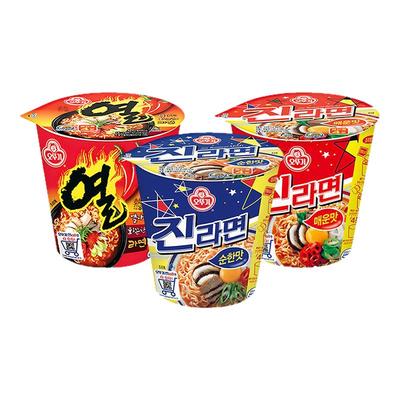 韩国进口不倒翁杯面4口味