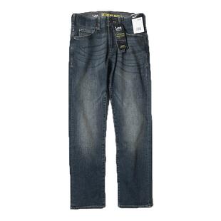 【自营】Lee直筒修身牛仔裤高弹力男士显瘦长裤高端运动系列百搭