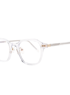 素颜黑框防蓝光眼镜遇紫外线变色