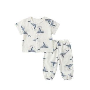 【2折专区】折扣店撤柜  宝宝分体套装竹纤维夏季薄款衣服夏天
