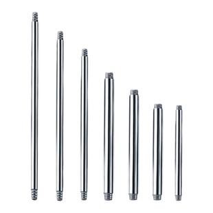 G23钛合金/钛钢双头螺丝直杆耳钉耳骨钉舌钉唇钉PA钉穿刺饰品配件