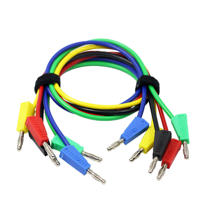 4mm香蕉插导线 公对公 Φ4测试导线 耐高温硅胶导线J.70009*