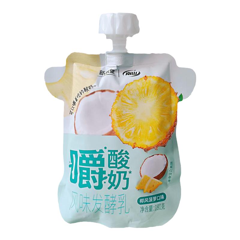 新希望南山嚼酸奶椰风菠萝口味风味发酵乳果肉酸奶180克