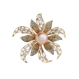 兰盈奥地利水晶胸花 2026新款轻奢小众毛呢胸针西装大衣配饰礼物