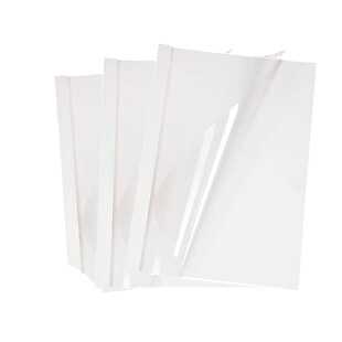 a4热熔封套彩色透明封皮热熔封面胶装机装订标书合同成册文件保护