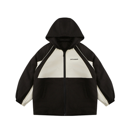 女童夹棉加厚风衣外套秋冬款