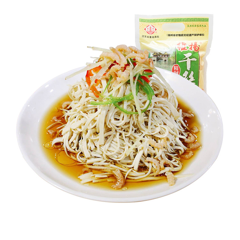 江苏特产扬州干丝300g*5袋维扬大煮干丝豆腐干美味素食豆制品包邮
