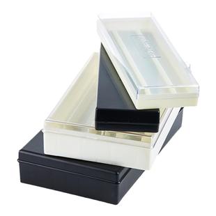 Labshark免疫组化湿盒黑色避光塑料保湿盒10片20片装wb专用抗体孵育盒透明ABS孵化盒载玻片染色实验室保湿