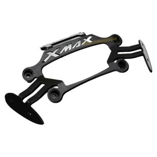 适用雅马哈17-22款 XMAX300改装后视镜前移支架 手机导航拓展一体