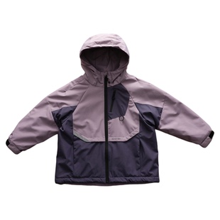 女童加绒连帽风衣深秋冬装中大儿童加厚保暖棉衣外套夹克休闲衣服