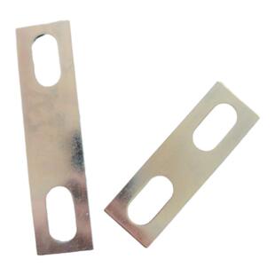 碳钢镀锌u型螺栓挡板U型骑马卡双孔垫板挡片卡片镀锌垫板可定制