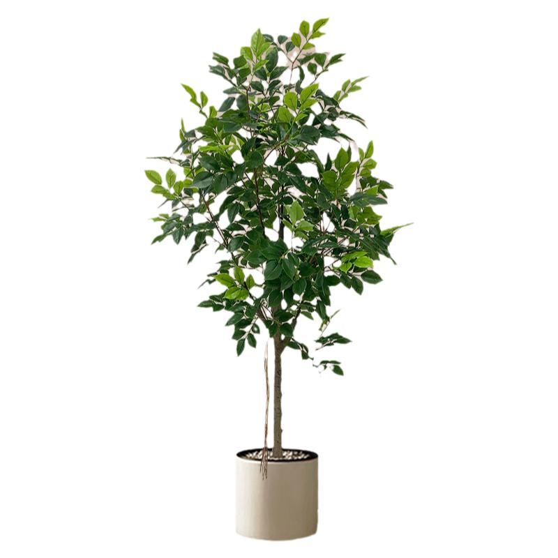 仿真绿植幸福树室内盆栽大型仿生植物假树轻奢客厅装饰品落地摆件