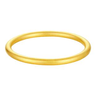 金包银手镯女古法传承素圈实心镯子磨砂亮面手环礼物送女友送妈妈