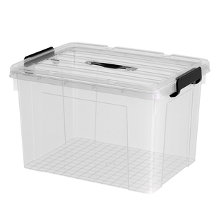 收纳箱透明家用衣服玩具整理箱子书本储物箱特大号加厚塑料收纳盒