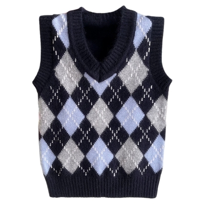 春秋男童针织背心套头打底衫