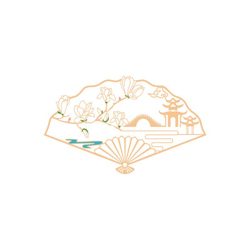 故宫黄铜金属艺术可爱书签古风