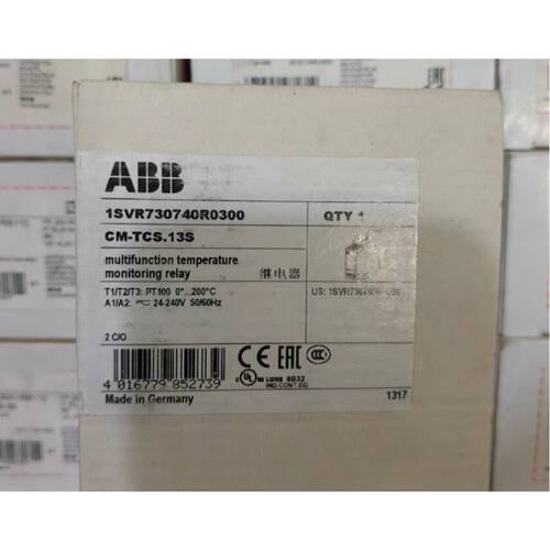 询价下单1SVR730740R0300 ABB 继电器 可开发票