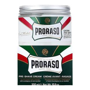 博拉索Proraso帕拉索桉树薄荷须前按摩霜男士理发店专用300ML