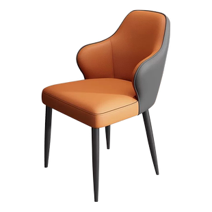 意式餐椅简约轻奢高级感家用椅酒店餐桌茶桌洽谈2025靠背椅主人椅