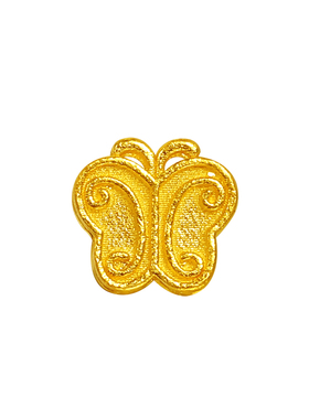 老克勒蝴蝶隔珠足金手链diy