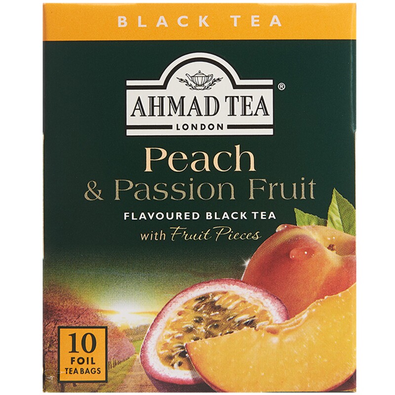 AHMAD TEA亚曼蜜桃百香果柠檬草莓锡兰红茶薄荷绿茶进口袋泡茶包