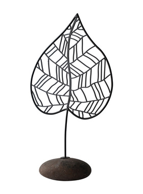 别墅样品房金属树叶印度家居装饰