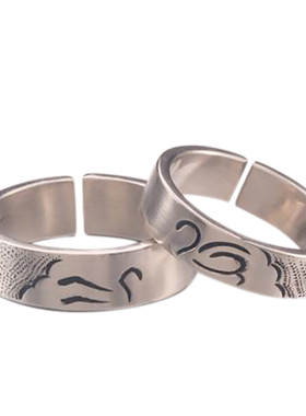 阿仅情侣银天鹅手工对戒