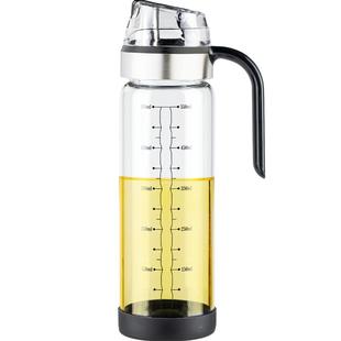 油壶家用厨房酱油醋调料瓶套装玻璃防漏油罐香油料酒自动开合油瓶