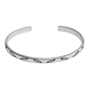 RONINMADE复古情侣荷鲁斯之眼手镯手环银饰纯银手链男士情侣礼物