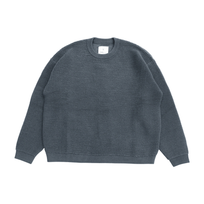TBALLER 2025新款华夫格毛衣男日系美丽诺羊毛加厚粗针慵懒松弛感