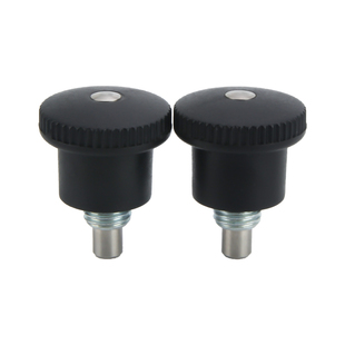 GN822迷你型分度销碳钢不锈钢粗细牙M8M10M12M16自锁复位旋钮柱塞