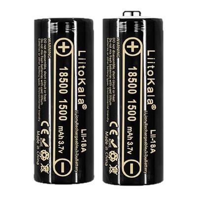 18500锂电池1500mAh锂离子3.7V可充电电池平头尖头用于相机理发器
