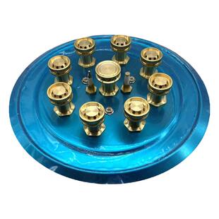 家用燃气灶改装配件7孔9孔猛火炉头燃气灶配件全铜喷嘴火芯加厚款