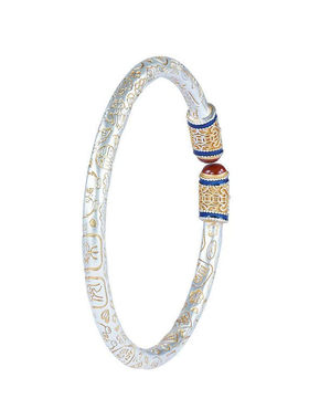 足银999.9描金吉言手镯