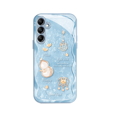 苹果14SamsungS25葫芦S24fe三星A55手机壳17新年S22ultra女s23u男54过年20+53case52适用16玻璃56发财8plus21