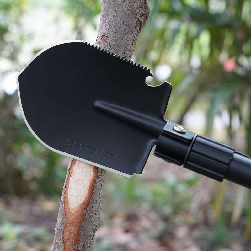 工兵铲多功能户外兵工铲锰钢折叠加厚铲子小锄头铁锹车载野外钓鱼